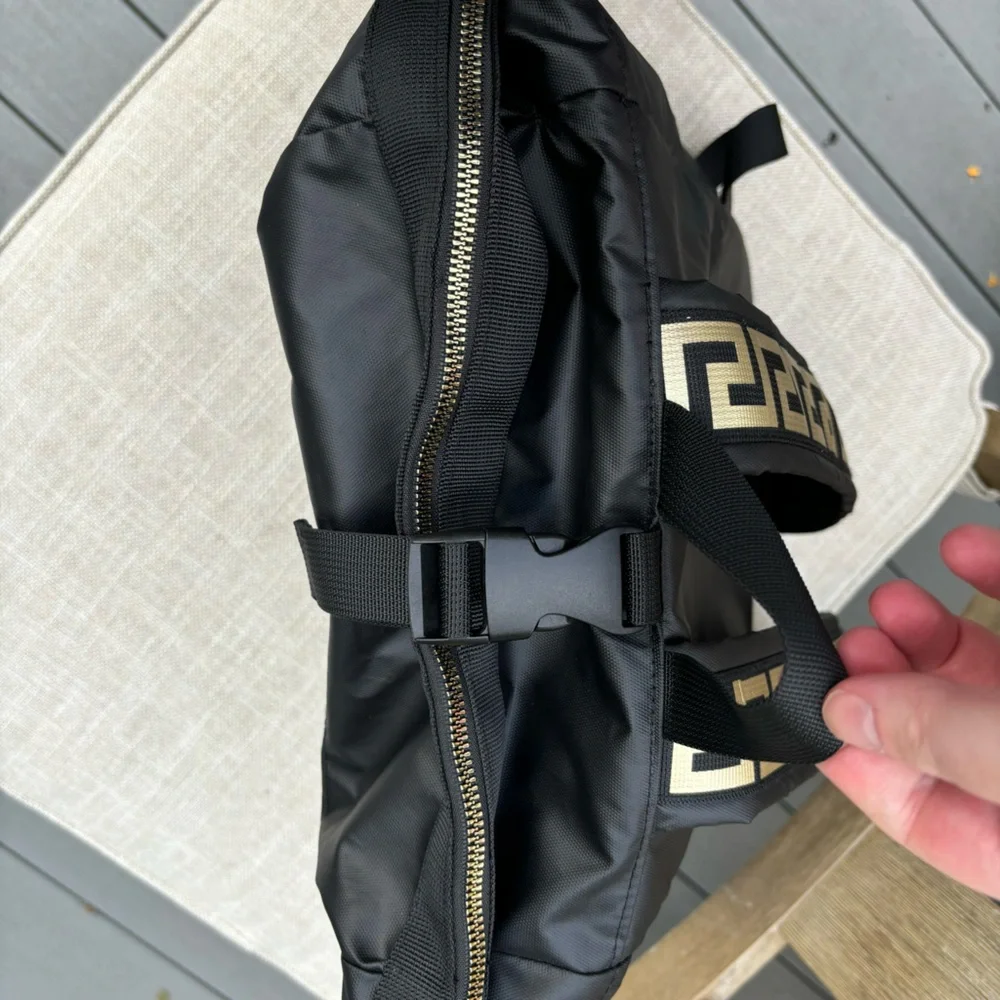 Versace Parfumes black Rider Backpack knapsack fenti - Picture 7 of 11